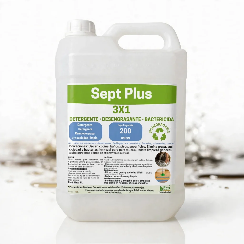 Desengraxante Detergente Biodegradável Sept Plus - 5 Litros